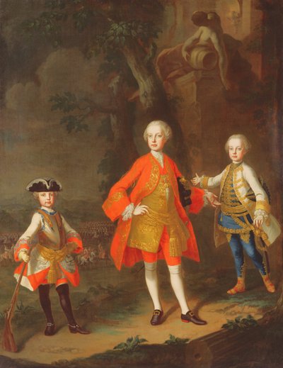 Drie zonen van Maria Theresia van Oostenrijk door Unbekannt Unbekannt